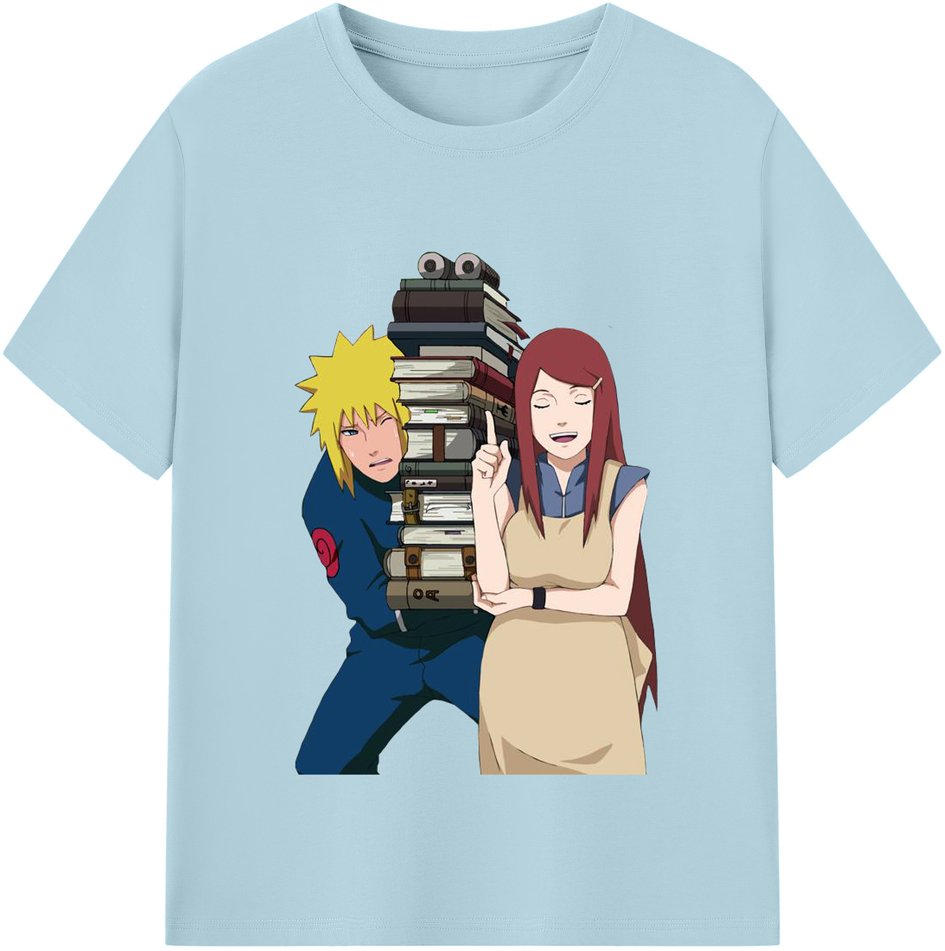 （画像用） NARUTO -ナルト- 波風 ミナト Namikaze Minato 綿100％半袖Tシャツ（フロントプリント）